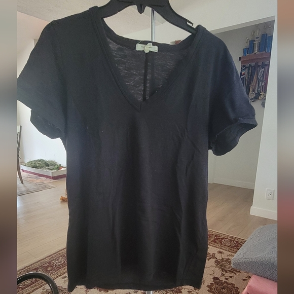Rag & Bone Black Short Sleeve Crew Neck Tee - Picture 1 of 3